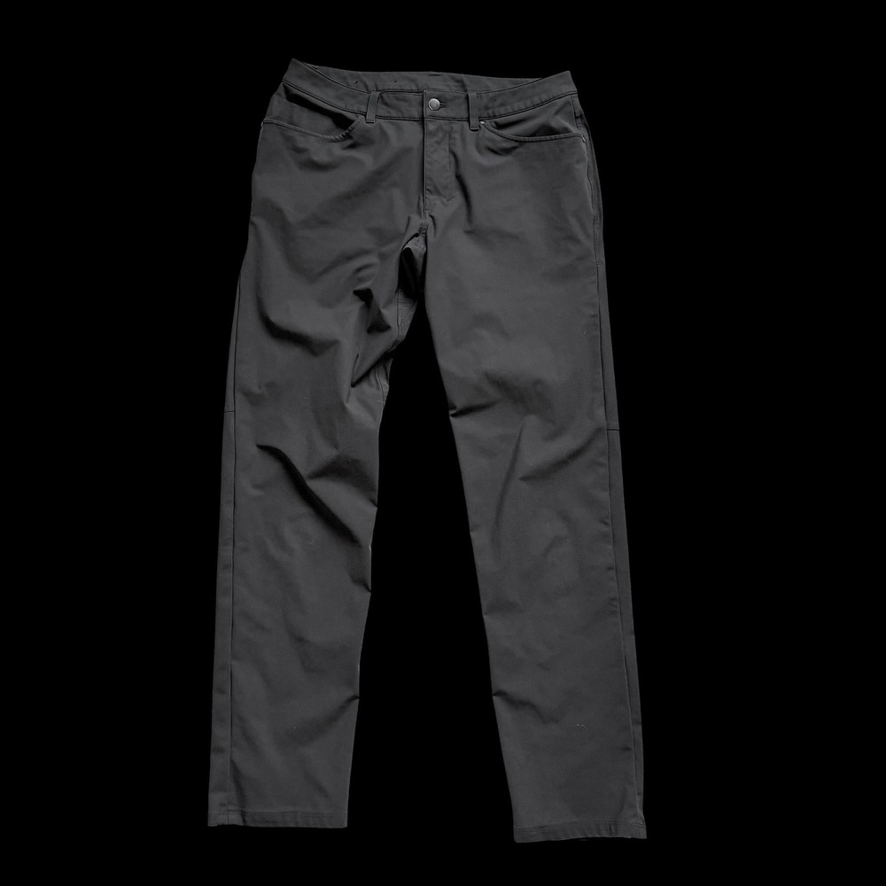 Lululemon ABC Pant Classic Black Warpstreme Trousers 35 x 32